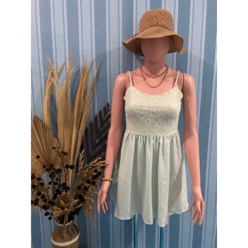 MINI DRESS HIJAU MINT