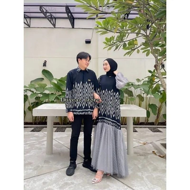ready stok baju tenun etnik couple dress dan kemeja baju kondangan,baju lebaran,baju muslimah