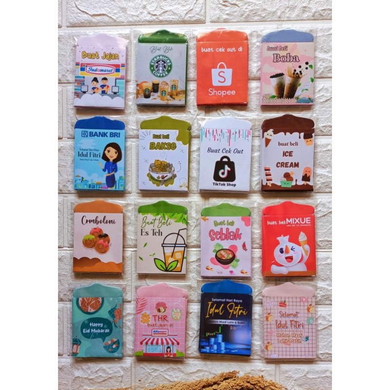 

amplop lebaran uang lipat 1x (isi 60 - 70 pack )