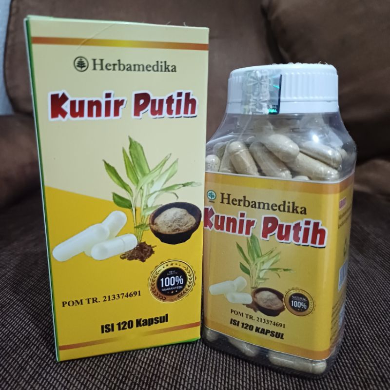 

F_daybose - Kapsul Herbal Kunir Putih Herbamedika 120 Kapsul Anti Sel Kanker Alami