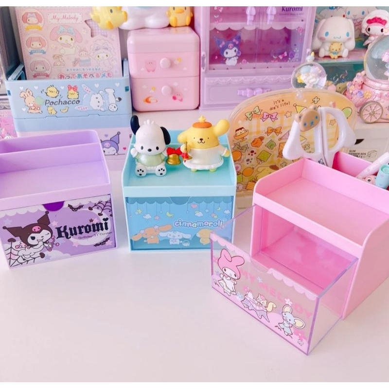 

Lovely- Pen holder cinnamoroll kuromi sanrio akrilik / Drawer sanrio
