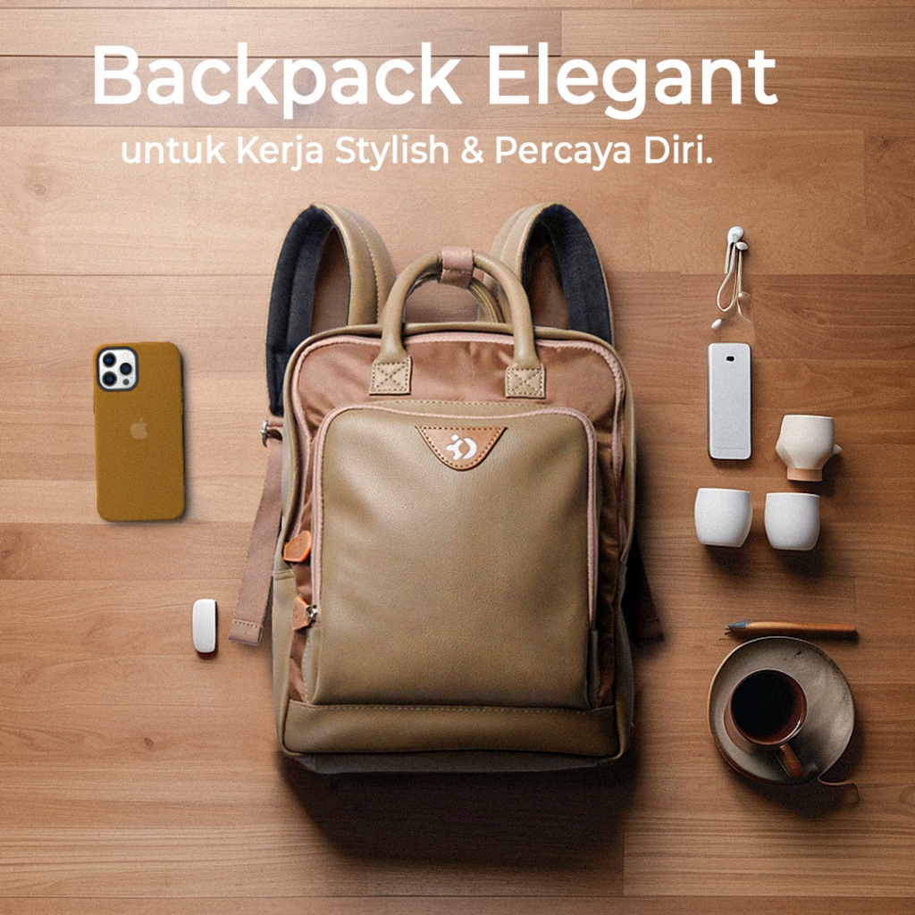 Gotosovie SYDNEY Essential Bag (EB) BOLD CONFIDENT  - Backpack Wanita Kerja Elegan Percaya Diri