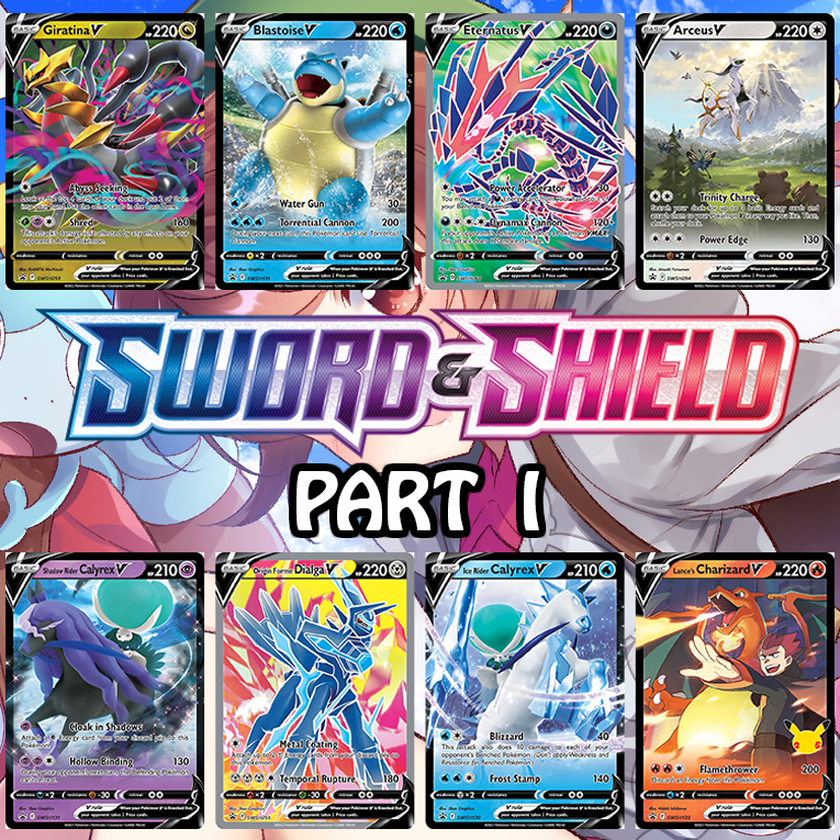 KARTU POKEMON TCG HOLOGRAM SPECIAL V - SWORD & SHIELD (PART 1)