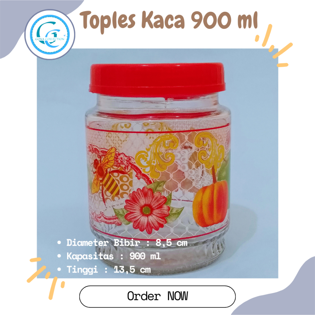 Toples Kaca | Toples Beling | Toples Jajan Kaca | Toples Kaca Motif | Toples Kedawung | Toples 900 m