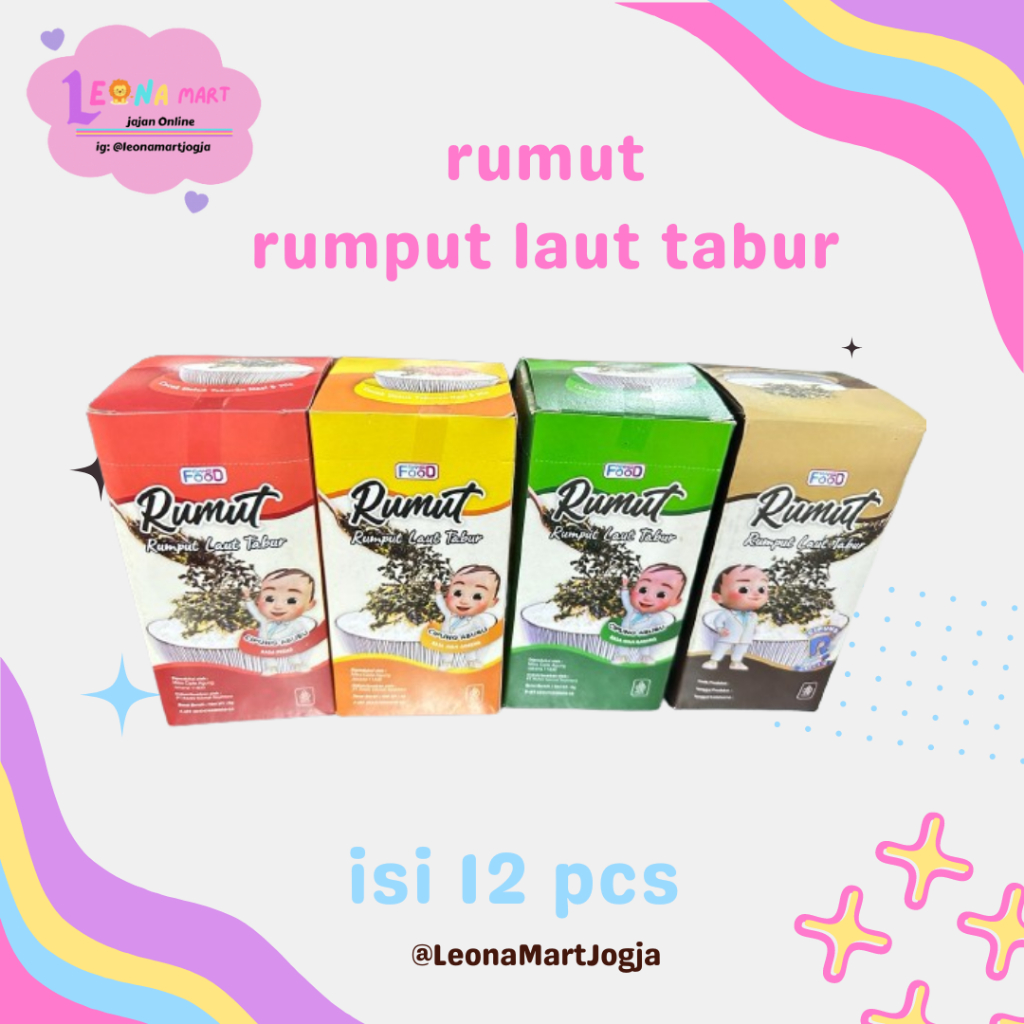 

Rumut rumput laut tabur isi 12pcs/box