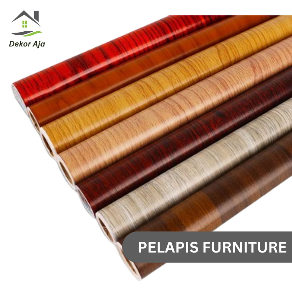 Stiker PVC Motif Kayu & Marble Interior Film Pelapis Furniture HPL