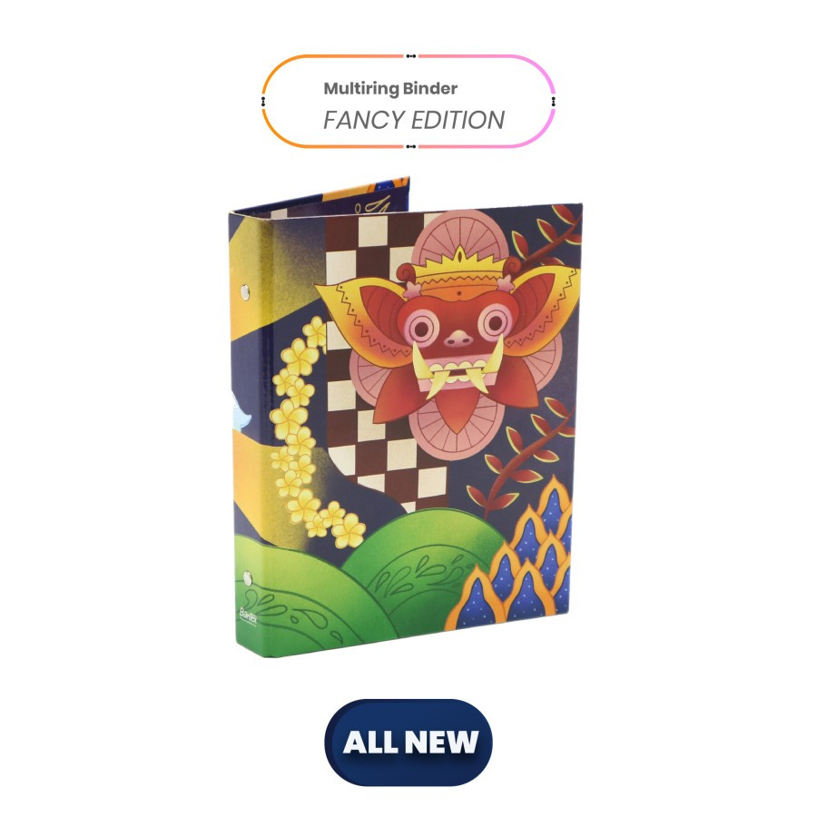 

Bantex Binder A5 25mm 20 Ring Fancy Barong # 1329 55 (pcs)