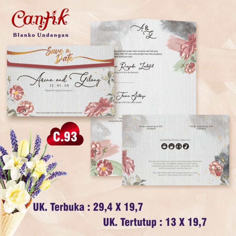 Blanko undangan cantik 93