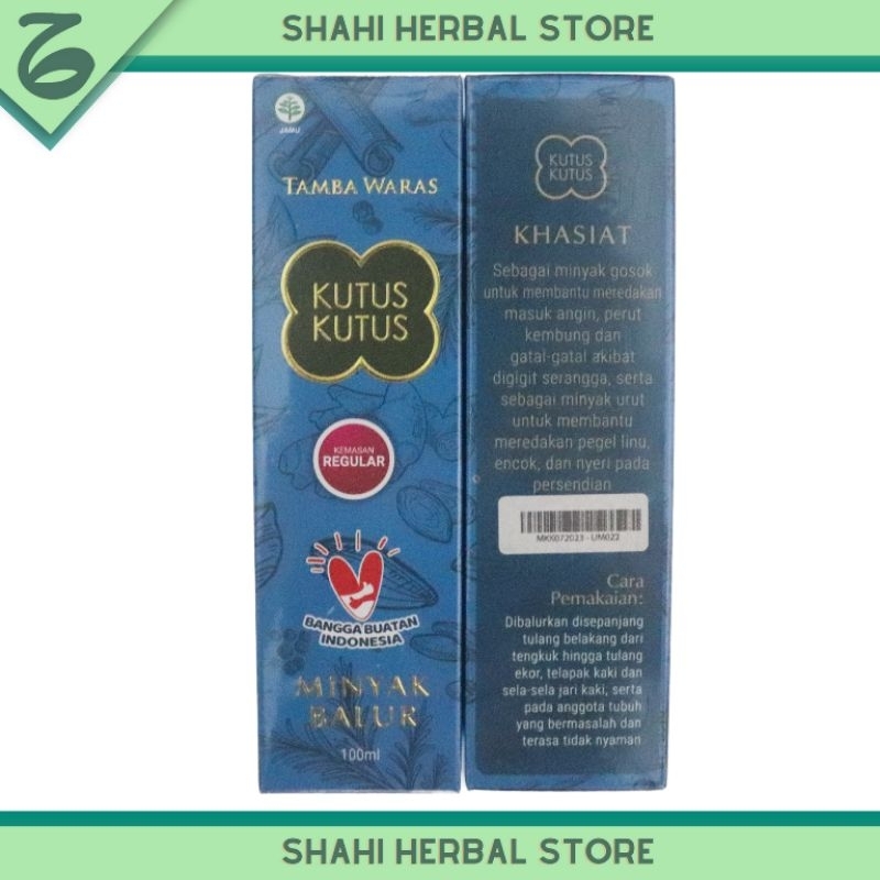 Minyak Balur Kutus Kutus 100ml Original Asli Tamba Waras Bali Kutus2