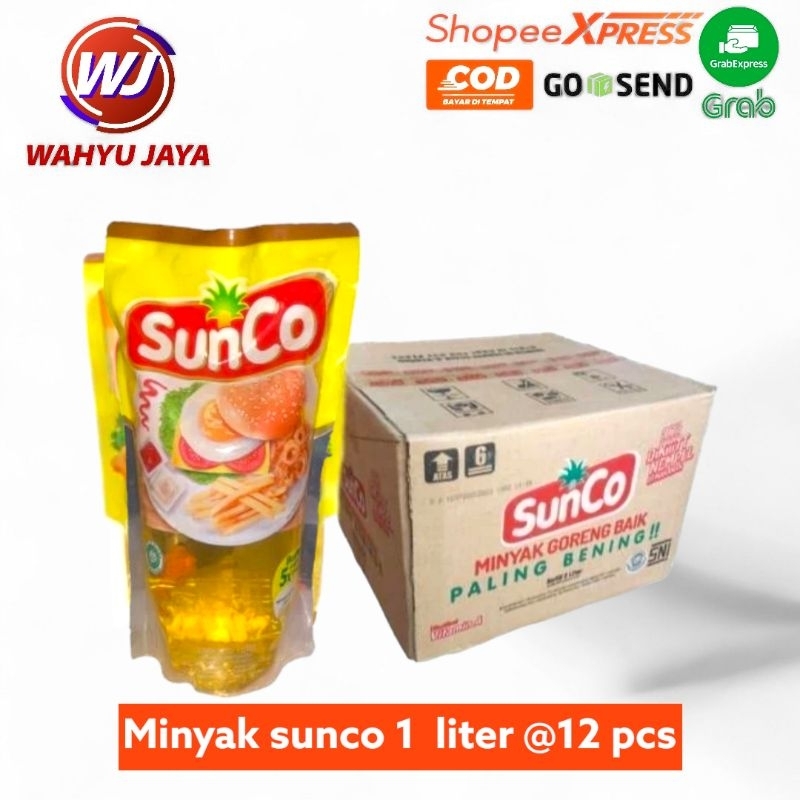 

minyak sunco 1 liter @12 pcs