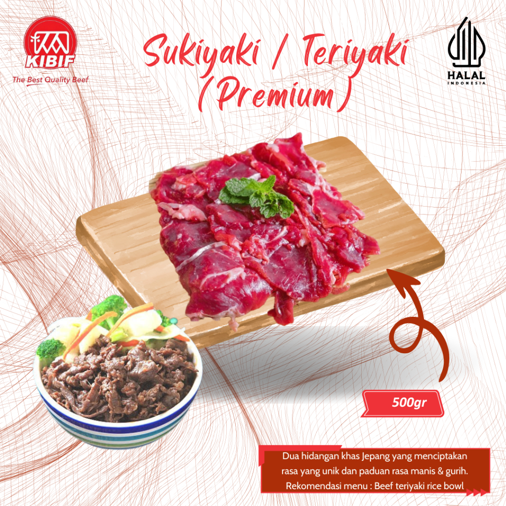 

Beef Slice Sukiyaki / Teriyaki 500gr