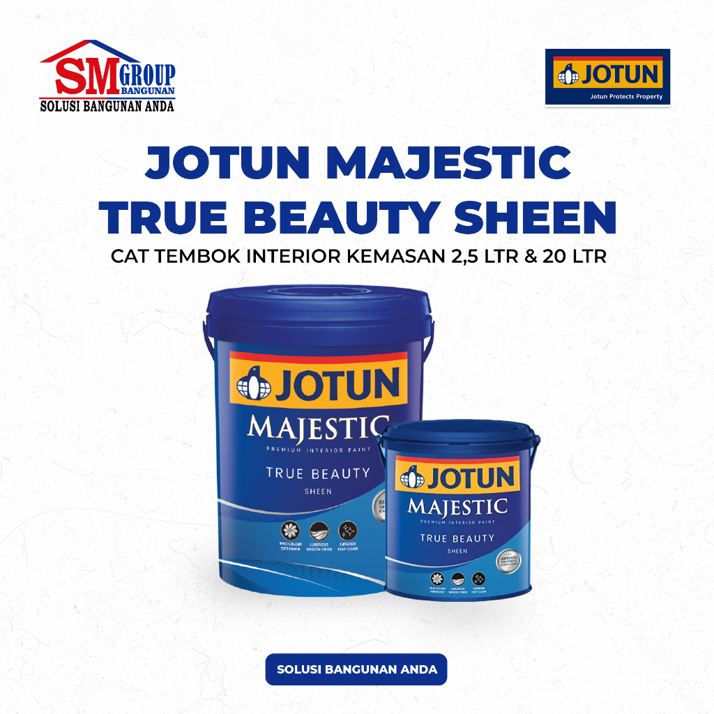 Cat JOTUN Majestic True Beauty Sheen | Cat MTB Sheen Interior Premium 2,5 Ltr