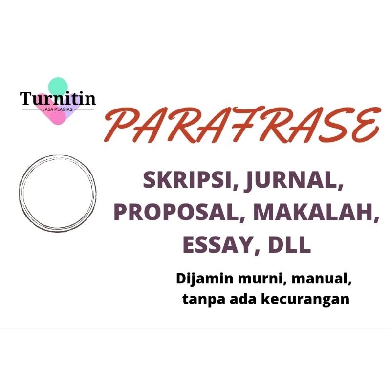 

Jasa Parafrase murah