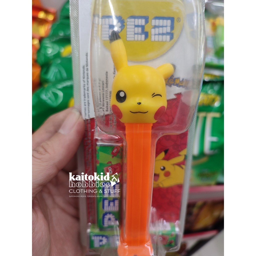 

PEZ Permen POKEMON PIKACHU ORANYE ORENS Dispenser Candy Lucu Unik