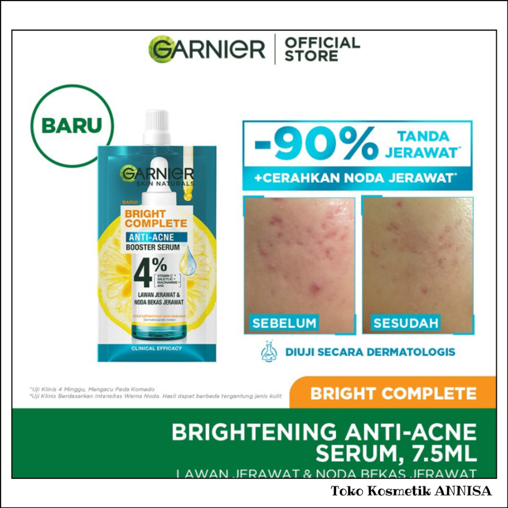 GARNIER Bright Complete Anti Acne Booster Serum Sachet