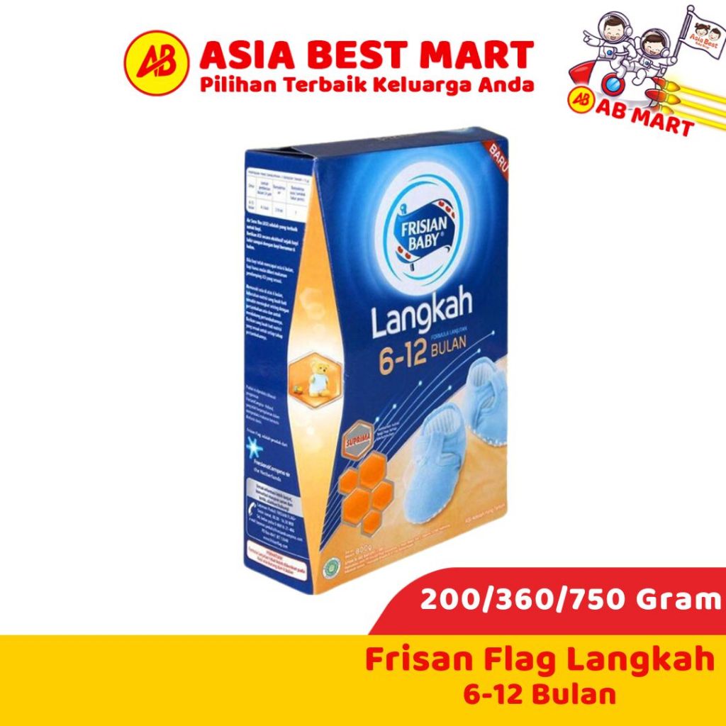 Frisian Flag / Bendera 750gr 360 Gr 200gr Langkah 6-12 Bulan Susu Formula Pertumbuhan Anak - ASIA BE