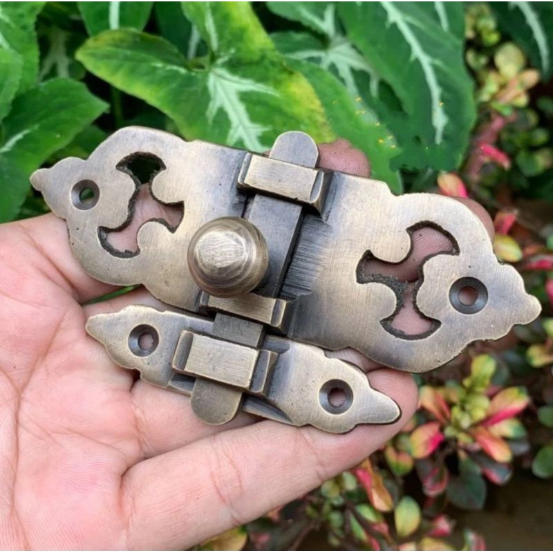 Grendel pintu / grendel jendela / grendel slot samping kuningan