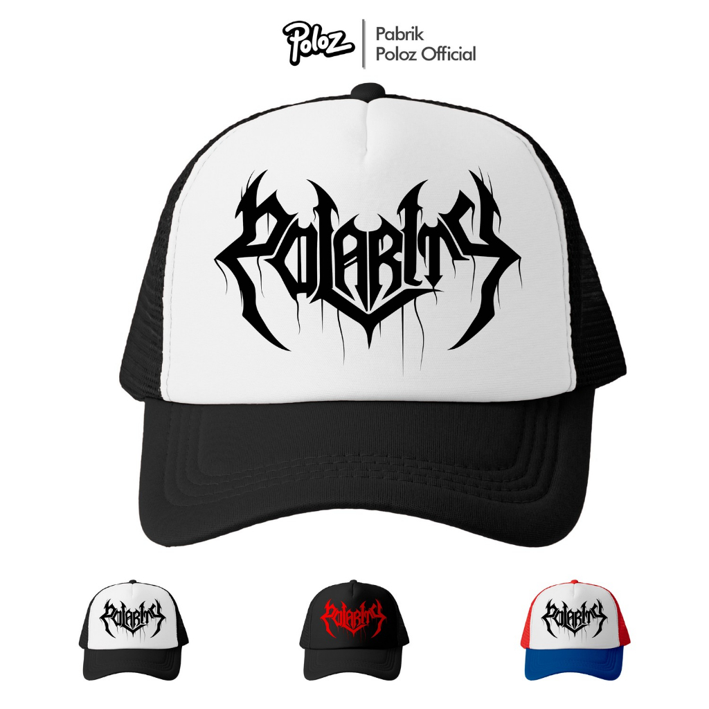 TOPI TRUCKER PRIA DEWASA TOPI DISTRO ORIGINAL POLARITY TOPI PRIA DEWASA Topi Jaring Pria Logo Topi B