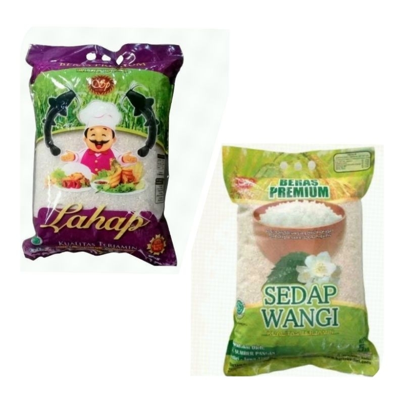 

BERAS LAHAP SEDAP WANGI BERAS PREMIUM KEMASAN 5 KG PULEN PUTIH BERSIH KUALITAS SUPER TERJAMIN/TERBAIK 100% TStore