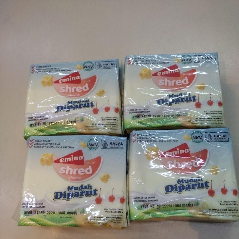 EMINA CHEESE 250G/KEJU EMINA 250G/EMINA SHRED 250G