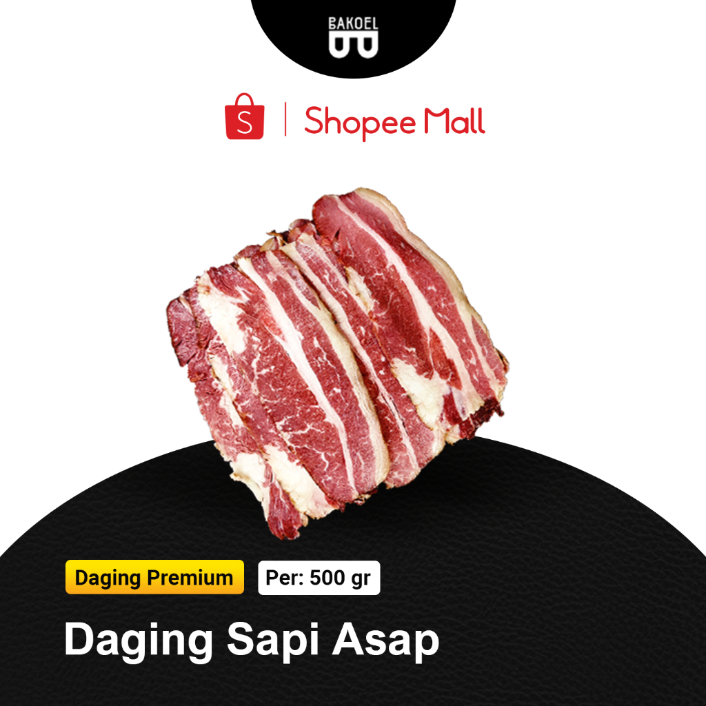 

Smoked Beef Bacon PREMIUM HALAL | Daging Sapi Asap -500 gr