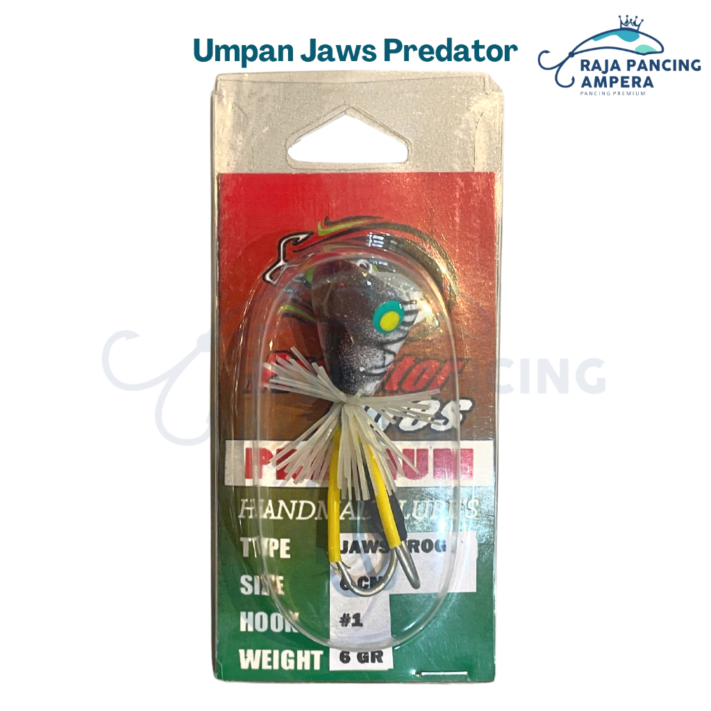 Jaws Predator Umpan Toman Gabus Geol Jump Frog Lure Ikan Pancing