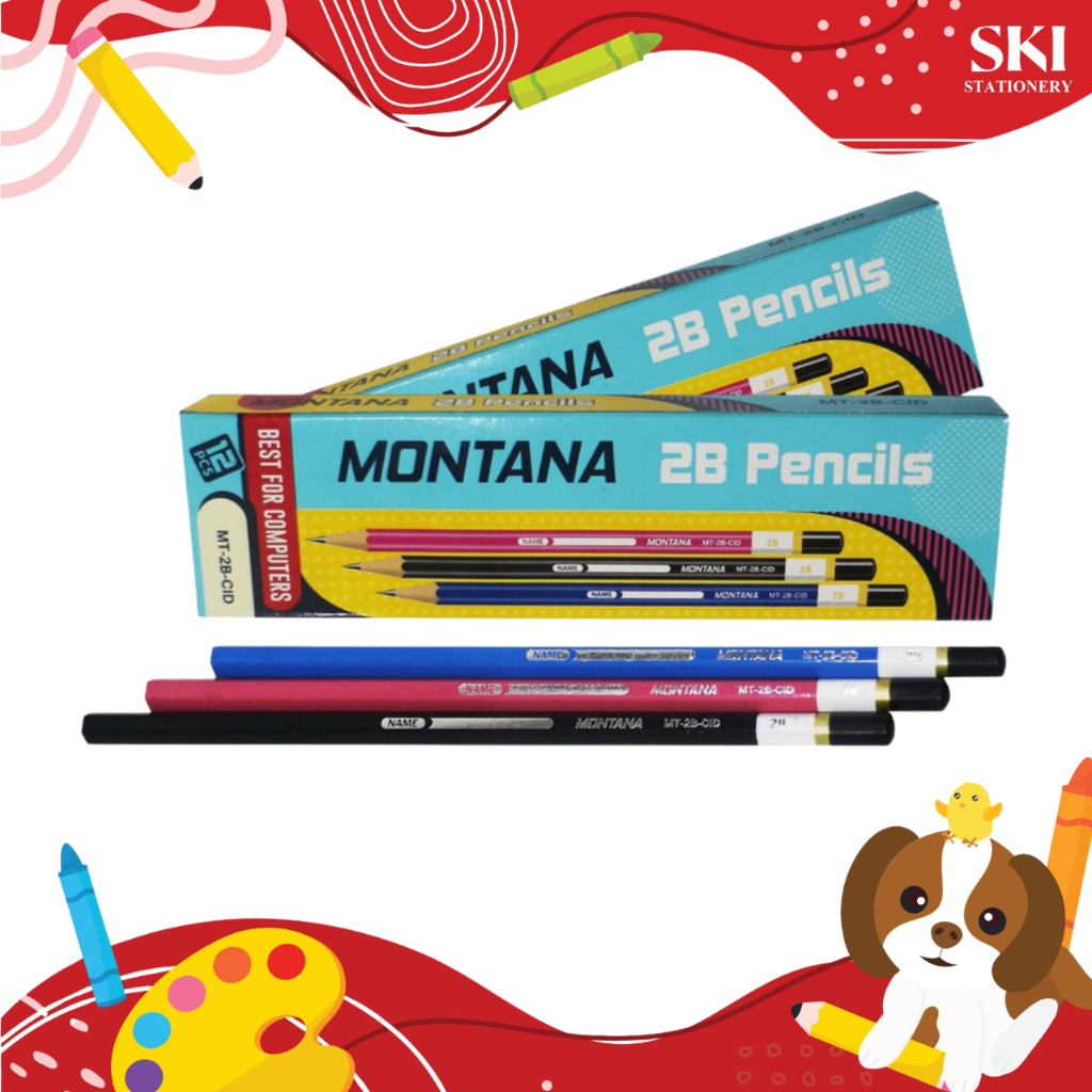 

Pensil 2B / Pencil 2B / Pensil Warna Warni / Pensil Komputer 2B CID Montana
