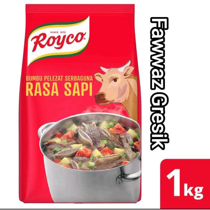 

Royco Sapi 1kg - HALAL Bumbu Pelezat Kaldu Serbaguna Rasa Sapi 1 Kg