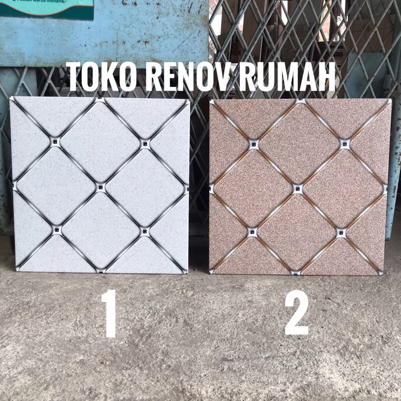 keramik 50x50 (matt-doff) tetris/ keramik garasi/ keramik teras/ keramik taman