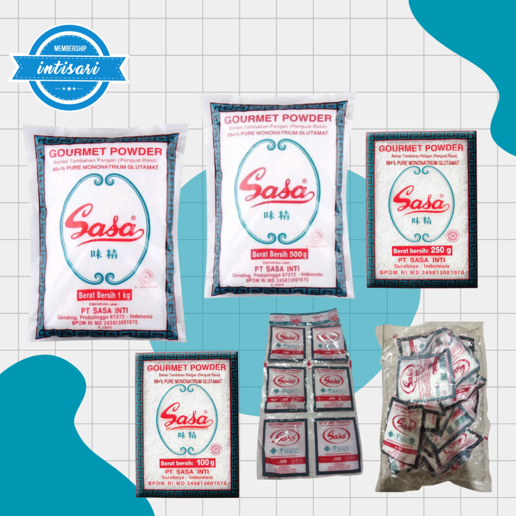 

Sasa Penyedap Rasa ( 1kg, 500gr, 250gr, 100gr & 500's , 1000's )