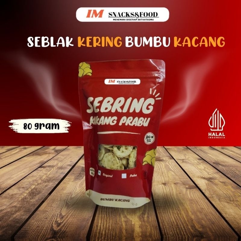 

Seblak Kering bumbu kacang Sebring pedas daun jeruk 80 gram kerupuk bantat