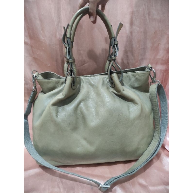 Totte bag saddle Sabrina Kulit asli Second prelove