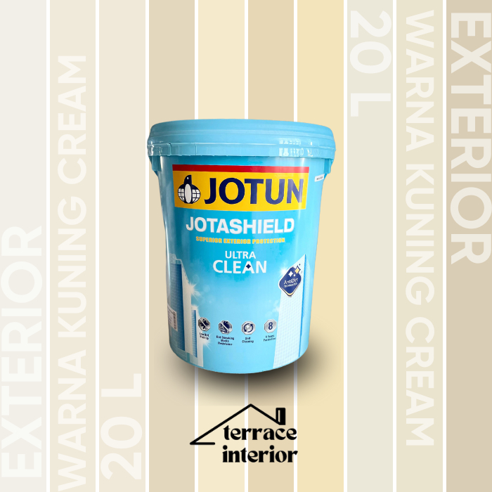 Cat Tembok Jotashield Ultra Clean Jotun warna Kuning-Cream 20 L