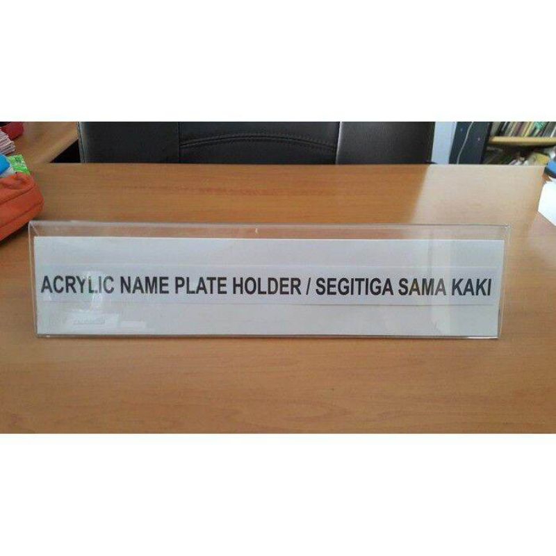 

MEJA PANITIA 7x25 CM AKRILIK 2 SISI ACRYLIC NAME PLATE TAG ACRYLIC