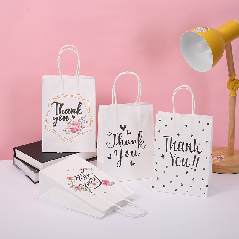 

Paperbag Thank You White Goodie Bag Cute