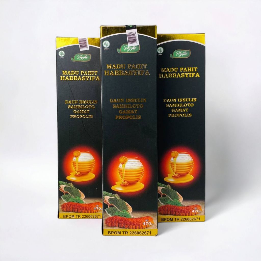 

NG MADU HITAM PAHIT HABBASYIFA Kemasan isi 470gr