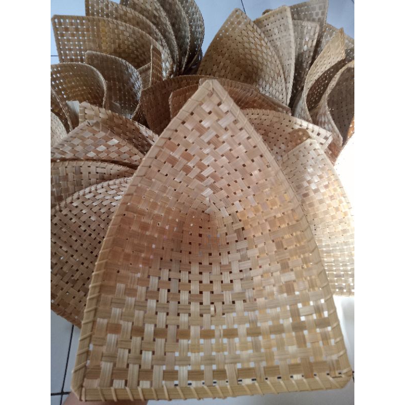 pincuk bambu / pincuk pecel / pincuk makanan