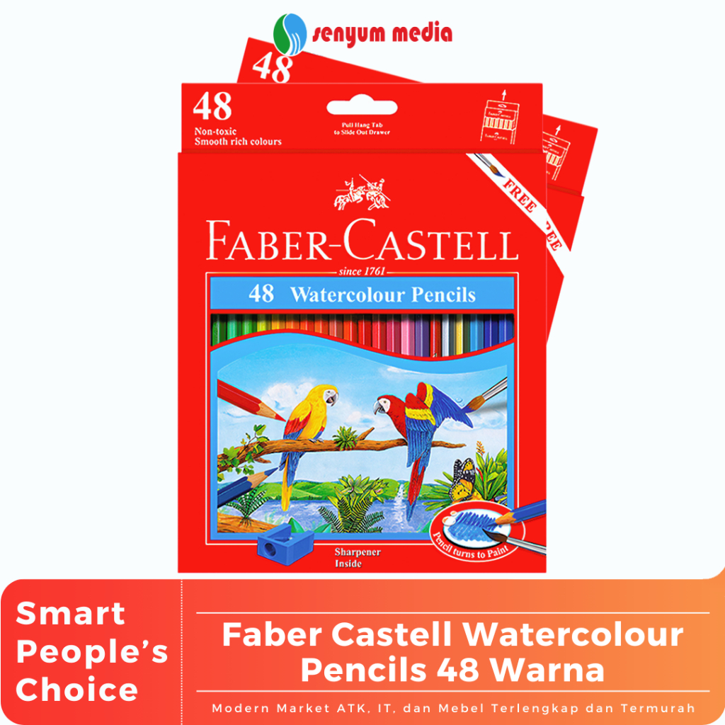 

Faber Castell Watercolour Pencils 48 Warna (1 Pcs) (S:PCS)