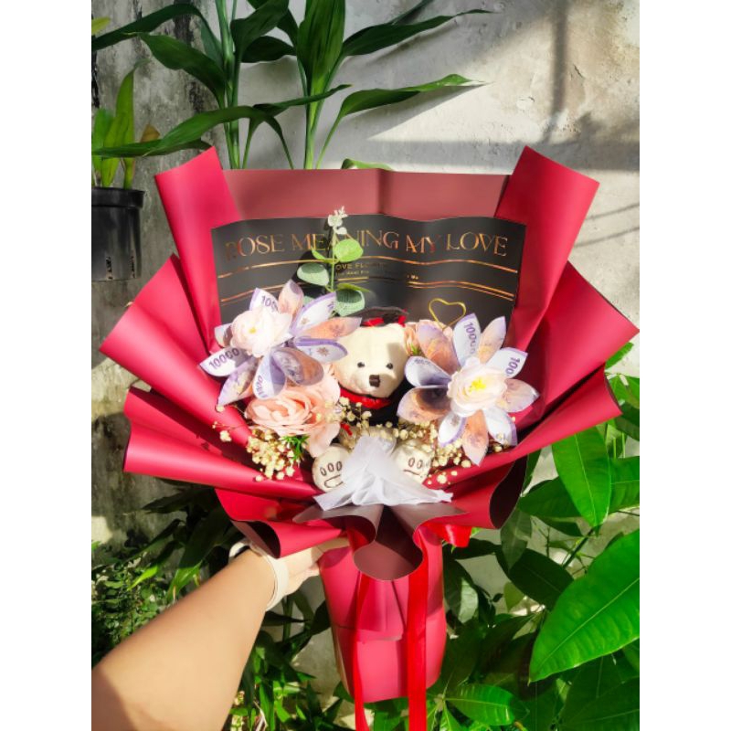 Buket Flower Money Custom/ Buket Graduation PKU/ Gift Pku