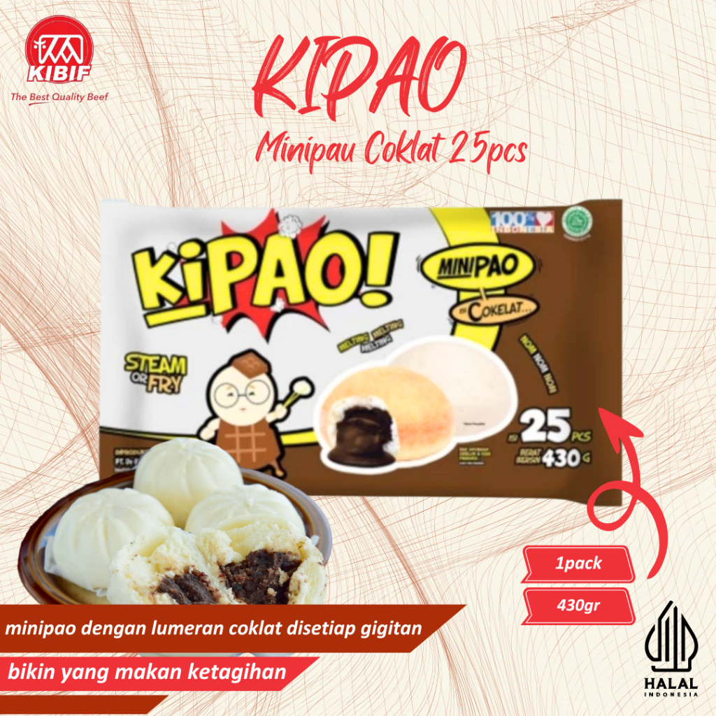 

KIPAO Minipao Cokelat 25 Pcs 430 Gr