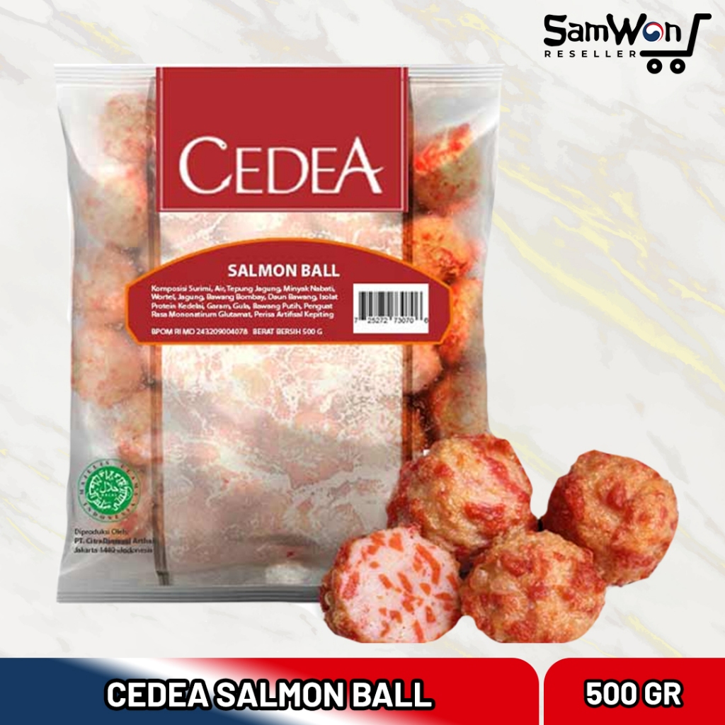 

CEDEA Salmon Ball 500gr - Bakso Baso Ikan Steamboat Shabu Shabu