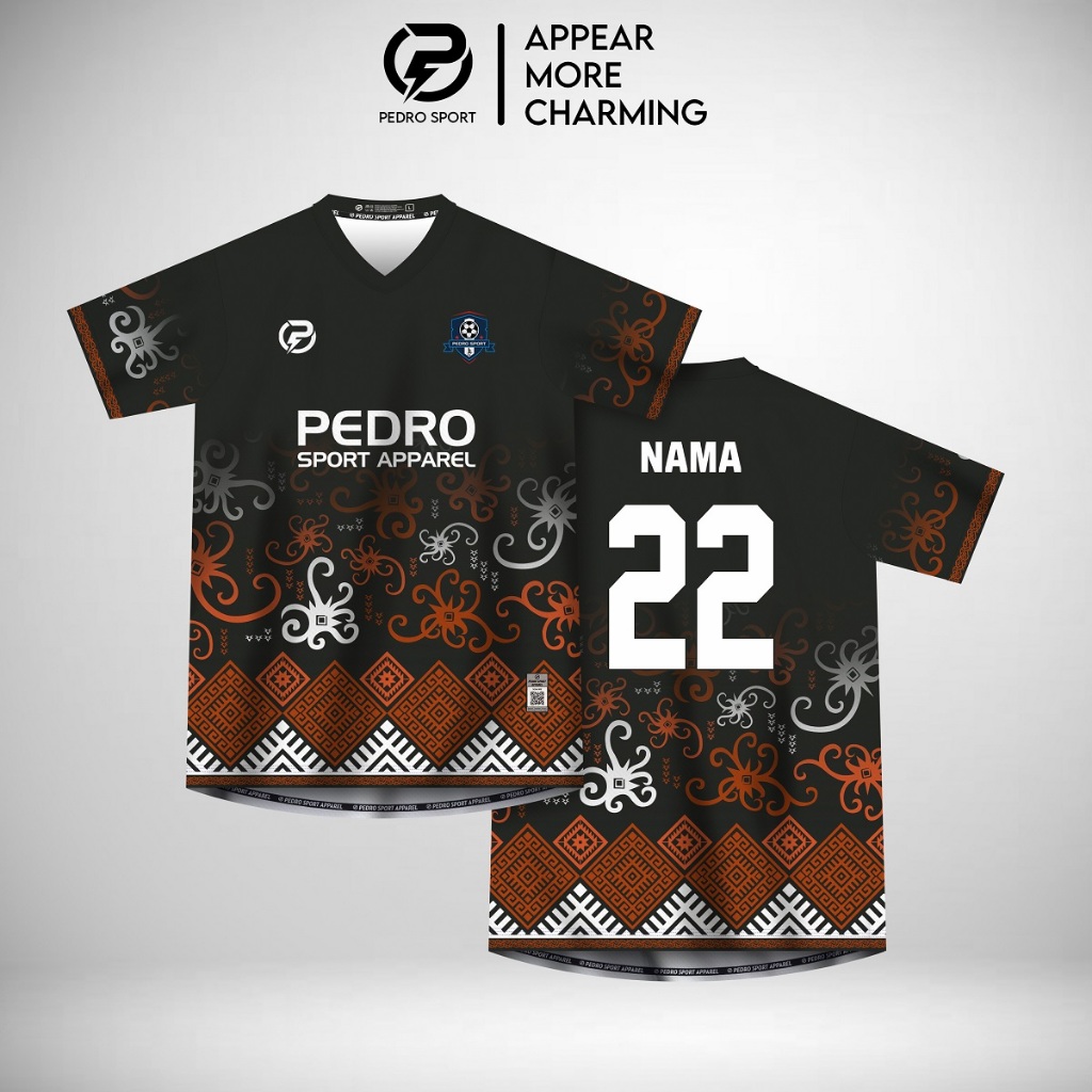 Jersey Full Printing Jersey Futsal Jersey Bola Jersey Voli Jersey Badminton Kode Jersey Dayak 01