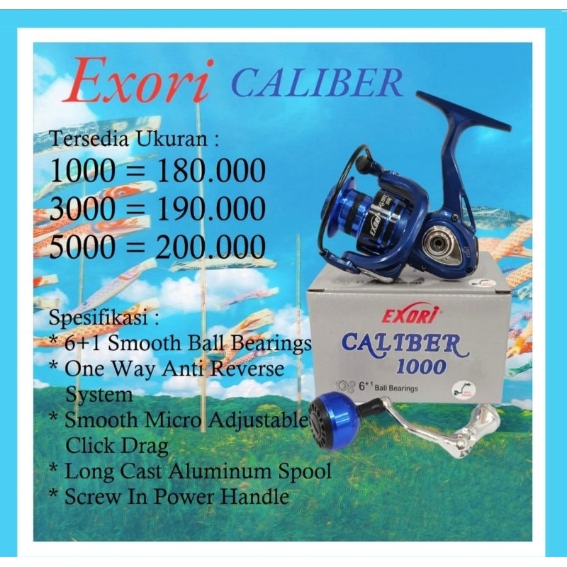 REEL EXORI CALIBER 1000 3000 5000