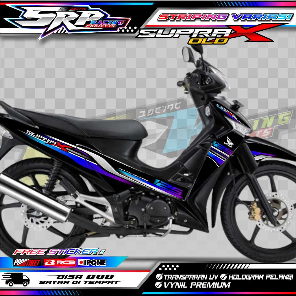 STRIPING VARIASI SUPRA X 125 OLD / STICKER LIST SUPRA X 125 LAMA
