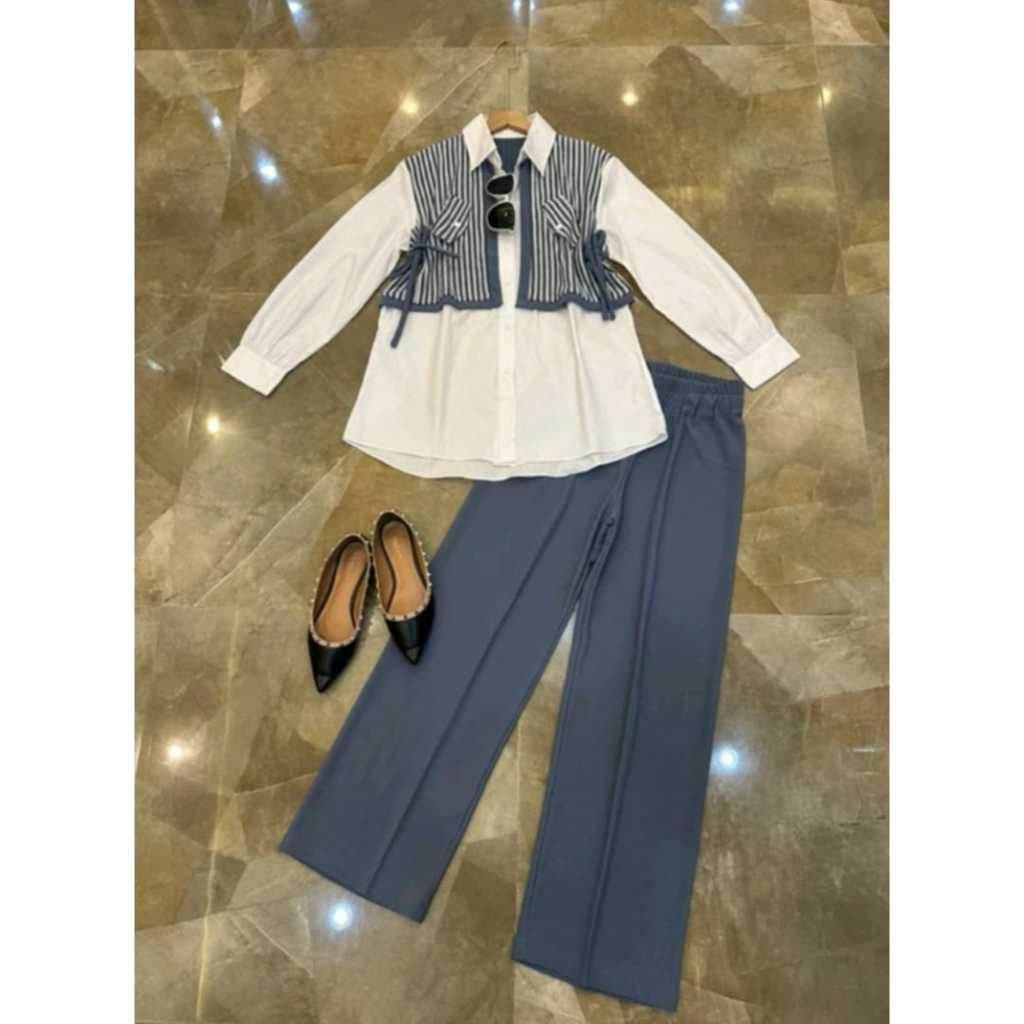 YORA SET KAOS HAYAKO IMPORT ALL SIZE JUMBO LD 120-140CM SETELAN RAJUT WANITA TERBARU KEKINIAN