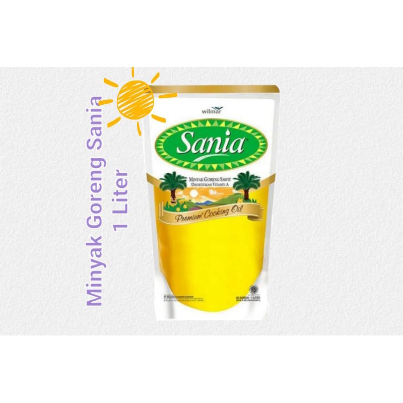 

Sania Minyak Goreng 1 Liter (1L) Kemasan Pouch atau Refill