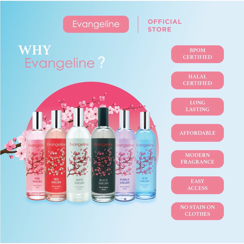Evangeline Eau De Parfum Series Sakura - 100ml EDP PARFUME