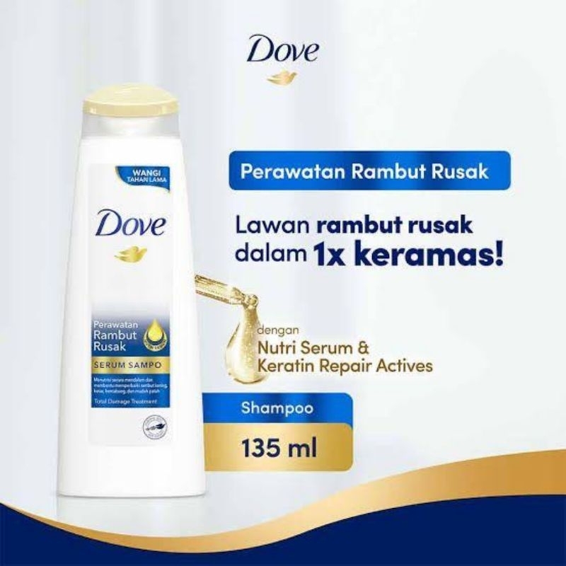 shampo Dove perawatan rambut rusak