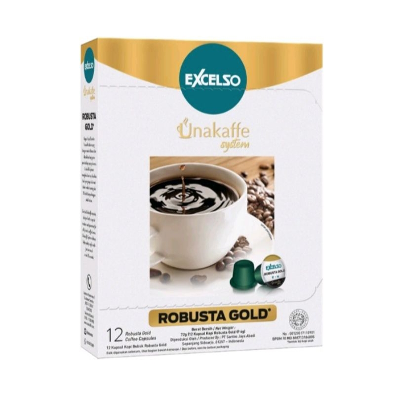 

Excelso Unakaffe Robusta Gold Kopi Kapsul (12X6gr)