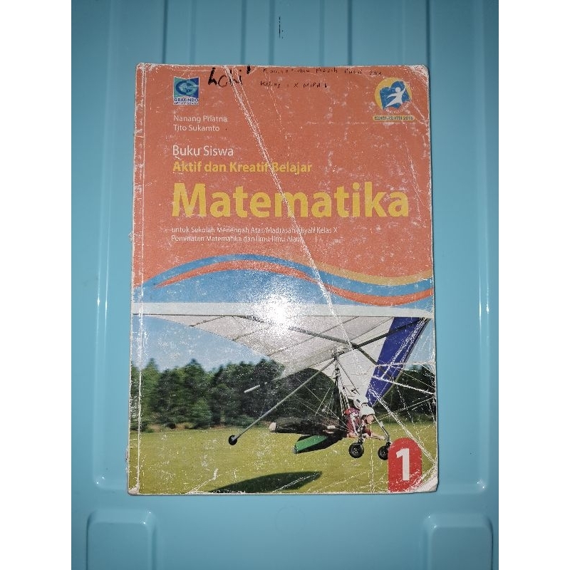 Buku Paket Grafindo Matematika Peminatan Kelas X/10 SMA Kurikulum 2013 Edisi Revisi 2016